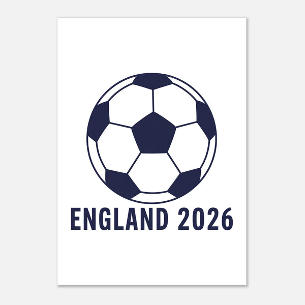 Football Icon A3 Poster — England 2026, Taylored Merch