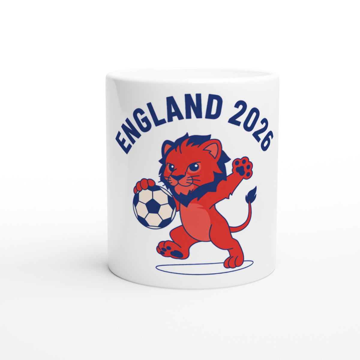 Cub Action Pose Mug β England 2026, Taylored Merch