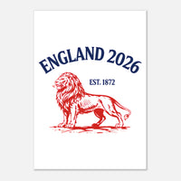 Vintage Lion Badge A3 Poster — England 2026, Taylored Merch