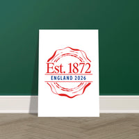 Circular Seal Badge A3 Poster — England 2026, Taylored Merch