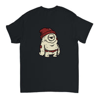 One Eye cartoon character — Taylored Merch heavyweight streetwear t-shirt, back print