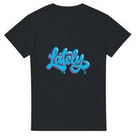 Lately graffiti script — Taylored Merch heavyweight streetwear t-shirt, front print