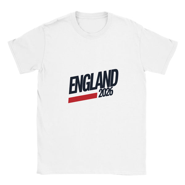 Bold England 2026 Wordmark Tee — England 2026