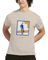 Off Duty framed figure — Taylored Merch heavyweight streetwear t-shirt, front print
