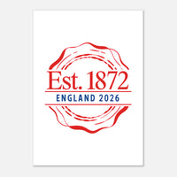 Circular Seal Badge A3 Poster — England 2026, Taylored Merch