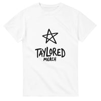 Star Stack hand-drawn star logo — Taylored Merch heavyweight streetwear t-shirt, front print