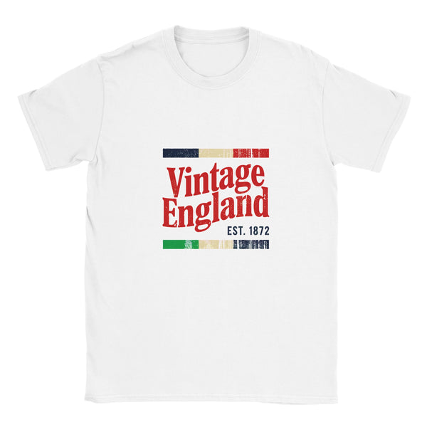 Vintage England Slab Serif Tee — England 2026
