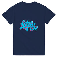Lately graffiti script — Taylored Merch heavyweight streetwear t-shirt, front print