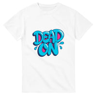 Dead On graffiti lettering — Taylored Merch heavyweight streetwear t-shirt, front print