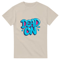 Dead On graffiti lettering — Taylored Merch heavyweight streetwear t-shirt, front print