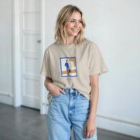 Off Duty framed figure — Taylored Merch heavyweight streetwear t-shirt, front print