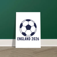 Football Icon A3 Poster — England 2026, Taylored Merch