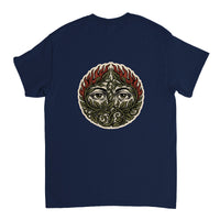 Overgrown woodcut roundel — Taylored Merch heavyweight streetwear t-shirt, back print
