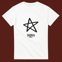 Big Star streetwear tee, oxblood flat-lay