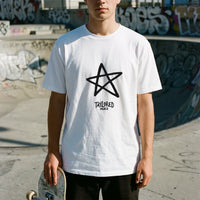 Big Star — Taylored Merch heavyweight streetwear tee, front print on model
