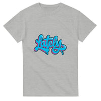Lately graffiti script — Taylored Merch heavyweight streetwear t-shirt, front print