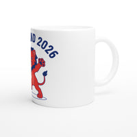 Cub Action Pose Mug — England 2026, Taylored Merch