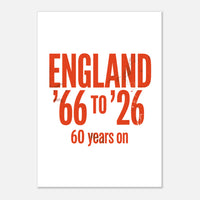60 Years On 1966 A3 Poster — England 2026, Taylored Merch