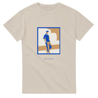 Off Duty framed figure — Taylored Merch heavyweight streetwear t-shirt, front print