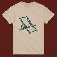 Deckchair streetwear tee, sand colourway