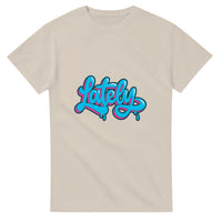 Lately graffiti script — Taylored Merch heavyweight streetwear t-shirt, front print