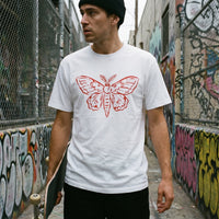 Moth streetwear tee, worn