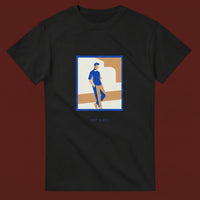 Off Duty streetwear tee, black colourway