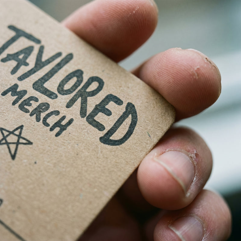 Hand-finished kraft hangtag