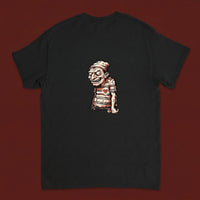 Sea Legs — Taylored Merch streetwear tee, black, back print flat-lay