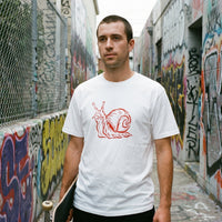 Snail streetwear tee, worn