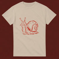 Snail streetwear tee, sand colourway